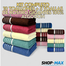 Kit de Toallones de Baño Gigantes 100% Algodón 400 g/m² – 73 x 150 cm | Colores Surtidos