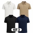 Oferta Limitada: 4 Camisas Polo Masculinas de Seda Gelada Premium Paga 1, Llévate 4