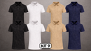 PROMOCIÓN - SEDA POLO CUELLO Y BOTONES ESTILO CLÁSICO PRECIO ESPECIAL AL LLEVAR VARIAS UNIDADES