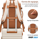 JUEGO DE EQUIPAJE DE MANO EN POLICARBONATO CON RUEDAS GIRATORIAS 360° – MALETA 20”, MOCHILA DE VIAJE Y NECESER CON CERRADURA TSA